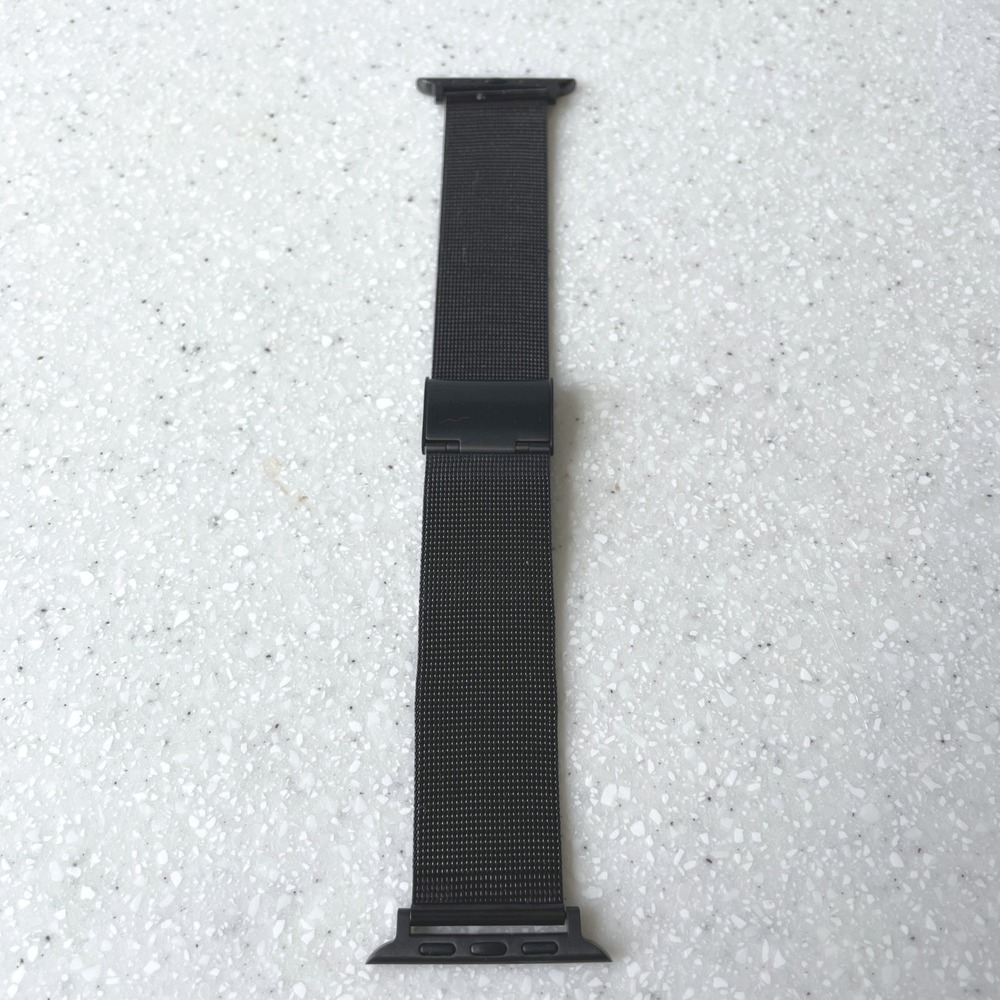 Black Stainless Steel Mesh Watch Band for Apple Watch 38/40/41mm Milanese Loop